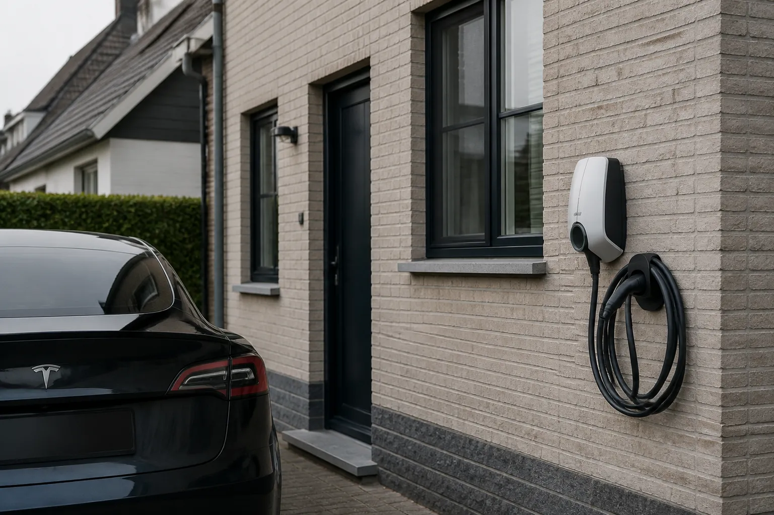 Borne de recharge voiture électrique, Maes Électricité